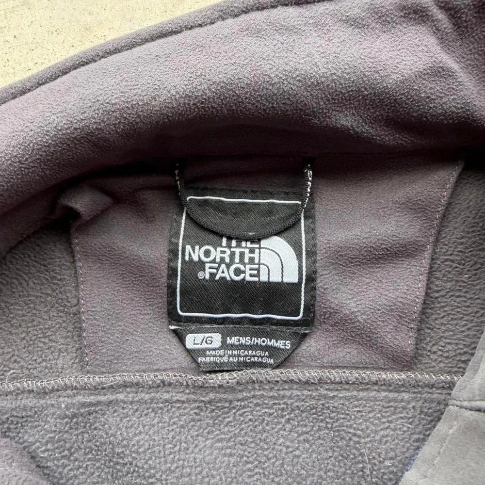 The North Face blue wind stopper fleece jacket size L